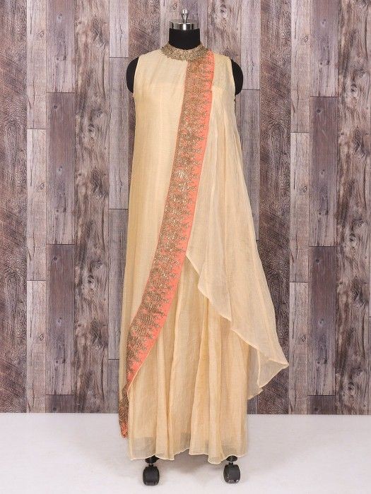 Long kurti from old 2025 saree